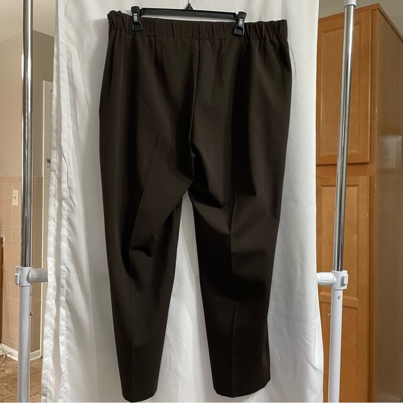 Talbots 18WP Brown Dress Pants High-Waisted Straight-Leg Career Tailored - Picture 7 of 7